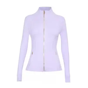 Women’s Regular Fit Slim Lightweight Sports/Fitness/Yoga Stand-Collar Jacket