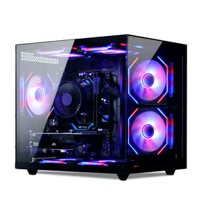 Suevery Gaming Desktop PC, Intel Core i7-4790 3.6GHz, 16GB DDR4 RAM, 256GB SSD, 7 RGB Fans, WiFi 6, HDMI VGA Ports, Prebuilt Tower for Esports Gaming & Casual Play
