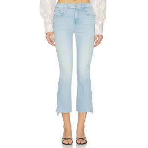 MOTHER The Insider Crop Step Fray Jeans in You're My Favorite