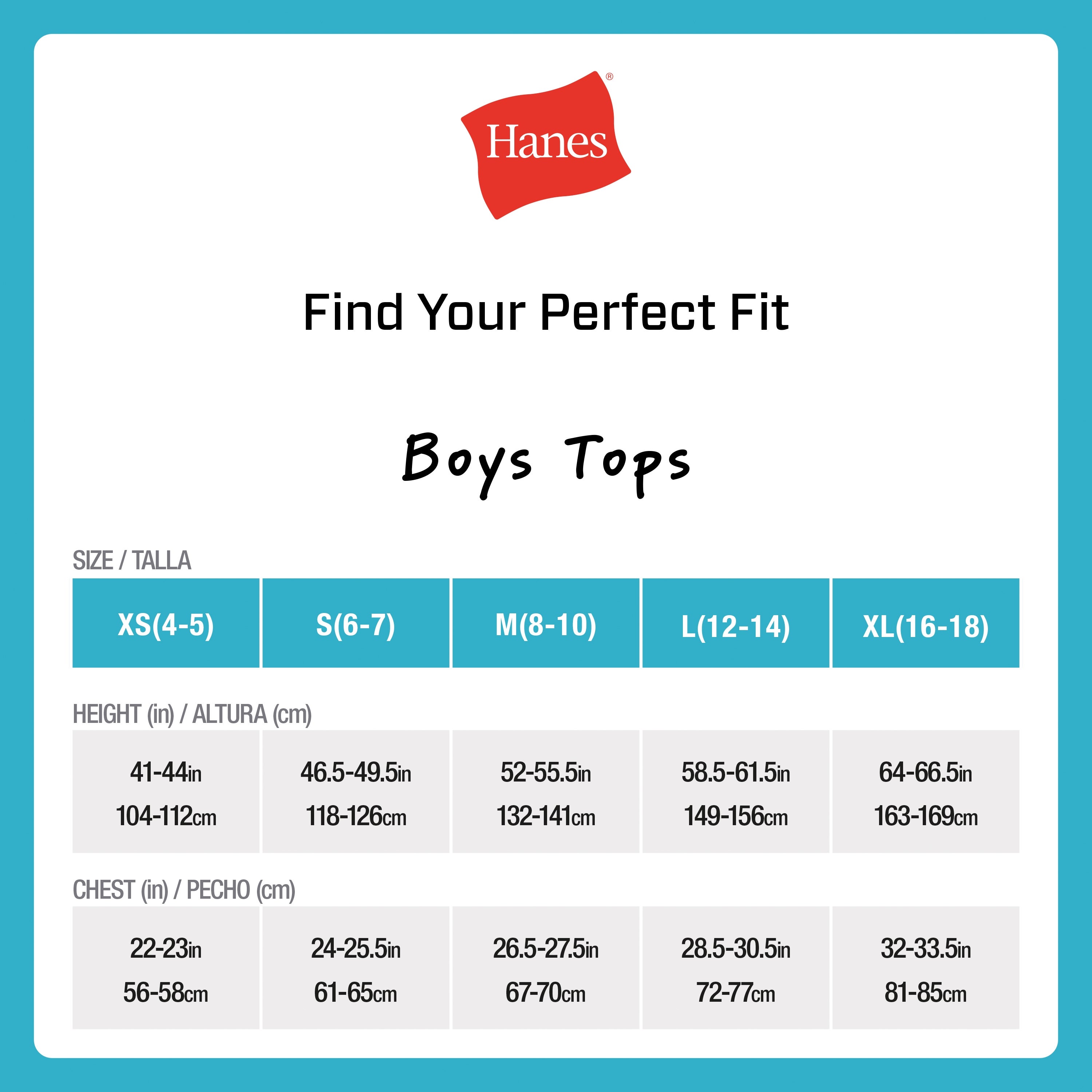 Hanes Boys' Performance Mesh Tween Crewneck Undershirts Pack, X-Temp, 5-Pack