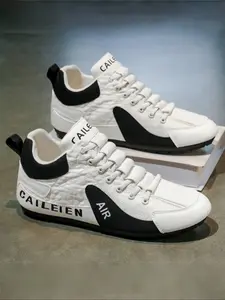 Men's Mid-Height Comfortable Sports Shoes, Casual Outdoor Flat Non-Slip Dad Sneakers, Walking Sneakers, Stylish Low Top Footwear for Everyday Wear