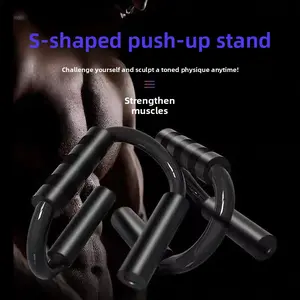 S-shaped Push-up Stand Russian Twist Stand Plank Support Frame Training Board Home Exercise Fitness Tool Auxiliary Device for Muscle Strengthening