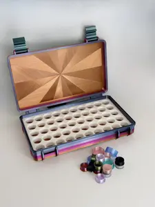 Freezer Peptide, GLP Storage Case with Vial Caps! Holds 50 3mL Vials - Made from PETG, the same material used for water bottles