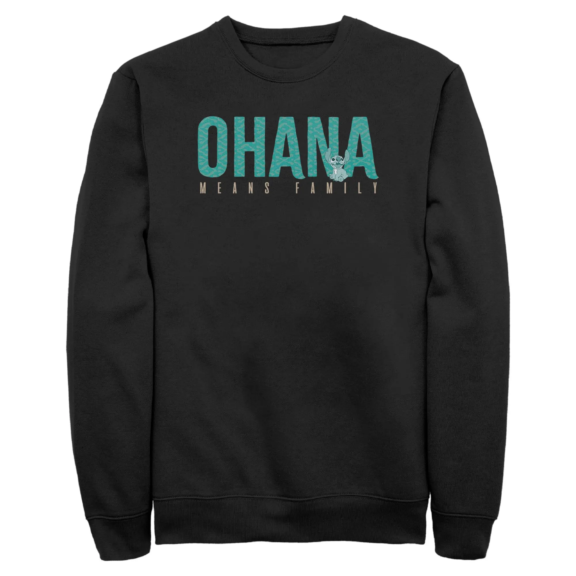 Mens Lilo & Stitch Bold Ohana means Family Sweatshirt
