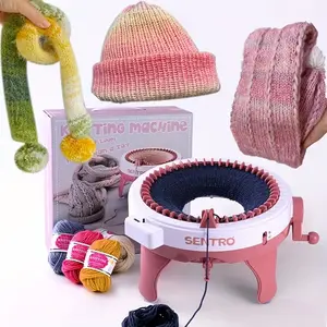 Knitting Automatic 40/48 Needle Knitting Machine | Easter Gifts Crochet Machine for DIY Handicraft Knitting Tool for Hat, Scarves, Gloves, Socks