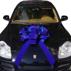 30" Blue Giant  Bow | 30" Red   Bow - Big  Bow with Non Scratch  Base, Weather Resistant and  Vinyl   Bow (1 Pack)