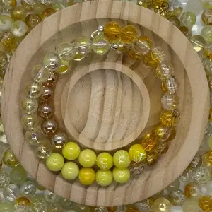 Tequila Sunrise colored beads