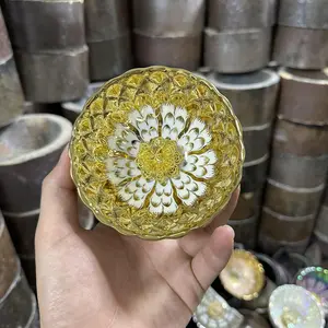 Gilded Porcelain Plate with Intricate Floral Design: A Luxurious Handcrafted Treasure  #PorcelainLuxury #HandmadeGold #ArtisticCrafts #TikTokArt-403