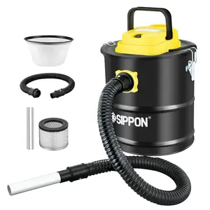 SIPPON Ash Vacuum Cleaner - 800W Powerful Suction, 2.6 gal Capacity, Wheeled Base, Blower Function, HEPA Filtration, 15000Pa, All-in-1 Ash Removal for Fireplaces, Pellet Stoves, Grills