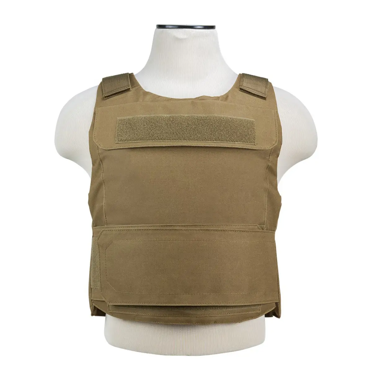 NcSTAR Vism Discreet Plate Carrier Vest, Tan Tactical Body Armor for Outdoor Sports, Adjustable Fit M-2XL, Holds Hard & Soft Armor Plates, Male