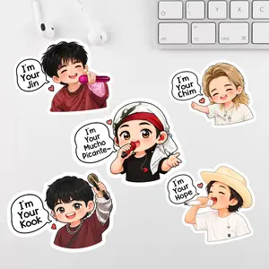 Bangtan Chibi Sticker, Gift for Army, Diecut Sticker, Gift For Fans