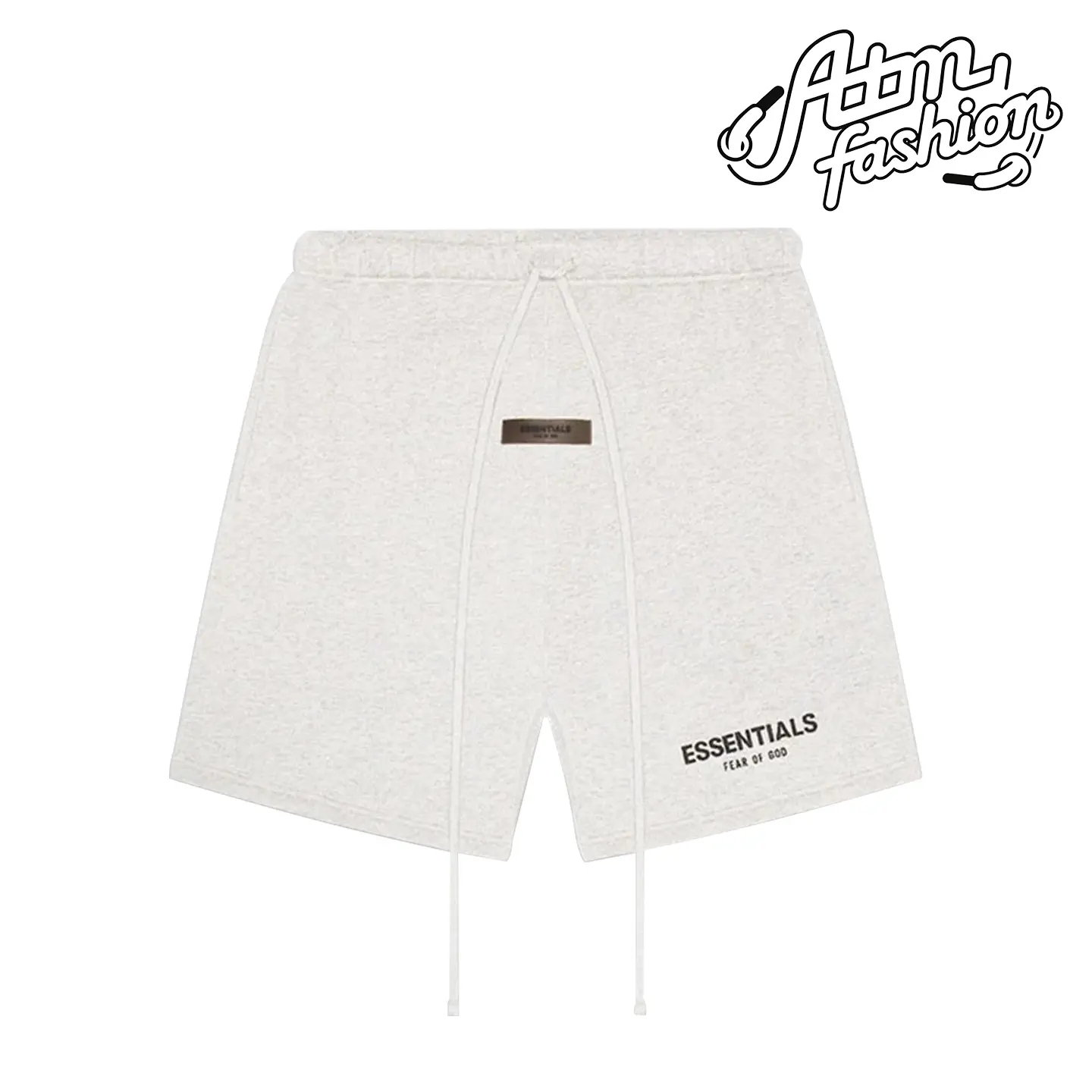 Fear of God Essentials Men's Athleisure Casual Sweat Shorts - Light Oatmeal, Relaxed Fit, Elastic Waist, 100% Authenticity Guaranteed, Brand New Streetwear Hypebeast Drop Menswear Gift