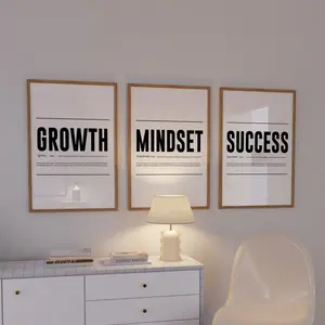 Minimalist Motivation Focus Print set, motivational Hard Work office decor, inspiring posters, entrepreneur wall art V5