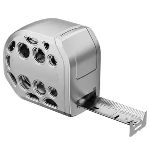 IMOLl 25FT Magnetic Self-Locking Stainless Steel Tape Measure, Double-Sided Scale, Waterproof & Rustproof Retractable Measuring Tape with Hollow Design for Home, Industrial, Woodworking