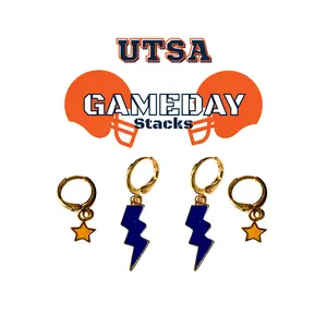 UTSA Classic Gameday Earring Stack For Roadrunners Game Day