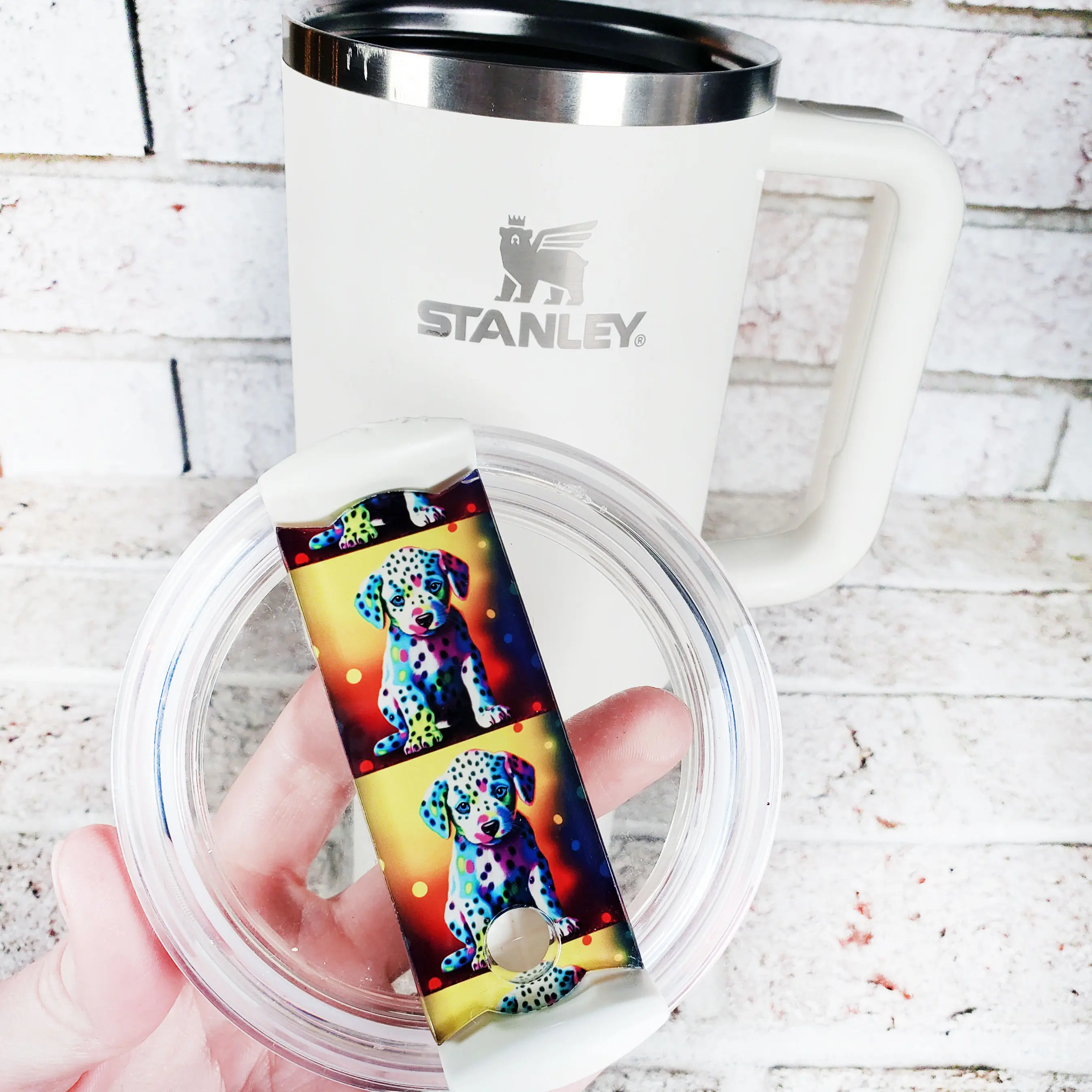 Dalmation Tumbler topper for 40 Ounce tumbler