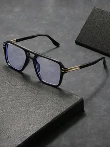 Unisex Retro Aviator Frame Transparent Glasses, Fashionable All-Season Eyewear, Stylish Eyeglass, Fashion Eyeglasses, Ideal for Daily Use, Office Reading, Street Photography, Gift