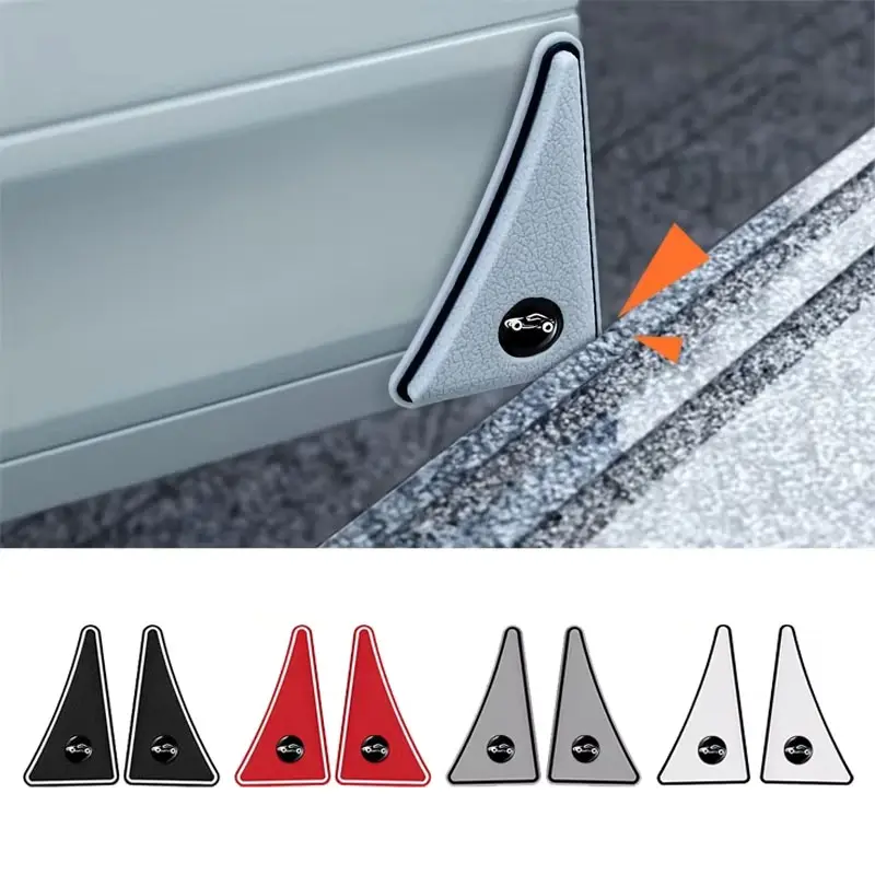 2PCS Car Side Door Edge Guards, Car Front Door Corner Guards, Anti-Collision Vehicle Door Corner Protector, Self-Adhesive Front Door Scratch Sticker Film, Car Decorative Sticker, Universal Car Accessories, Vehicle Exterior Decoration