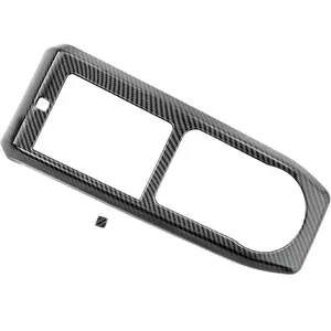 for Toyota Tacoma 2016-2022 Accessories Interior Center Console Gear Shift Panel Cover Trim ABS Carbon Fiber Style
