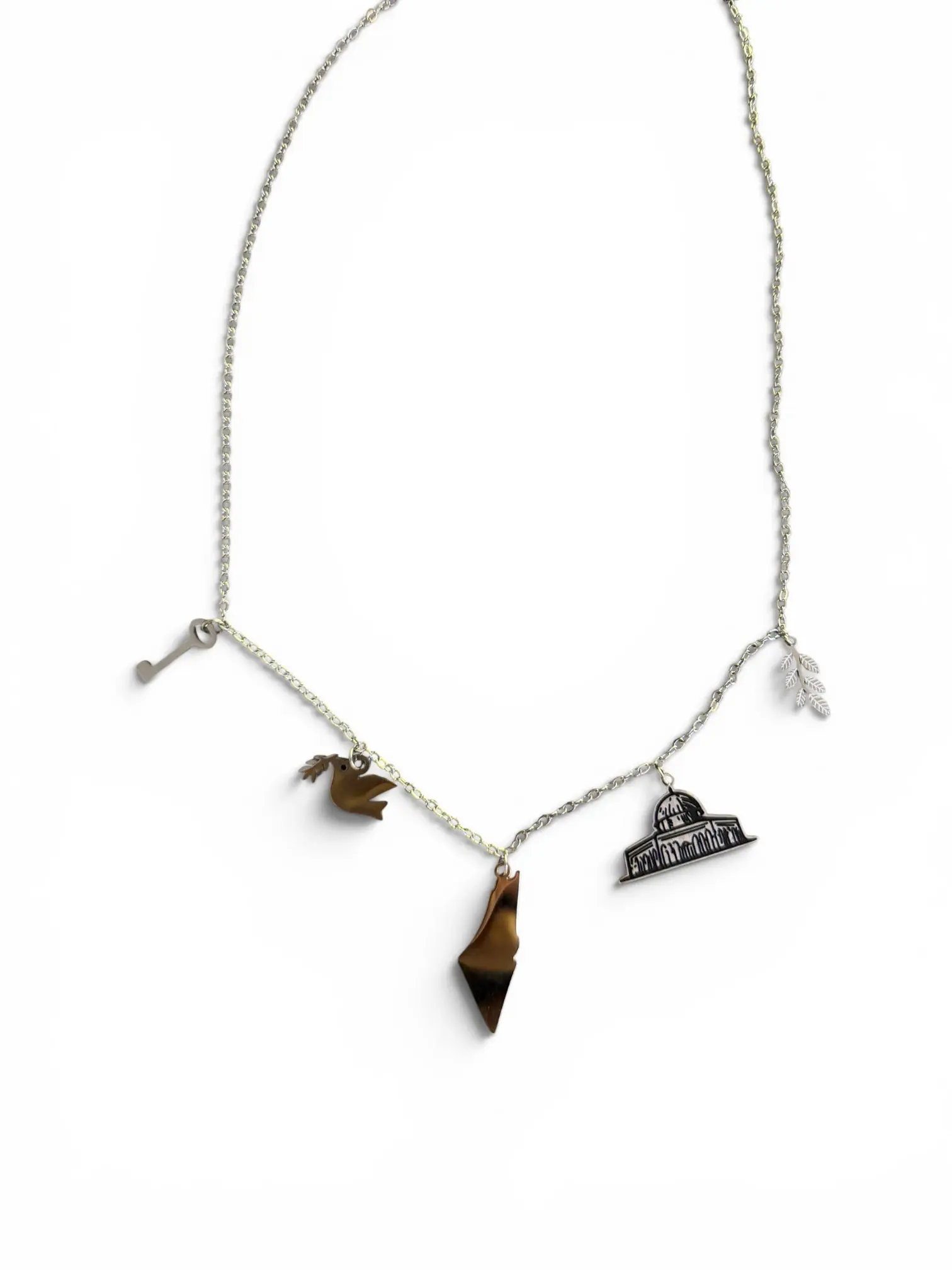 Palestine Heritage Charm Necklace