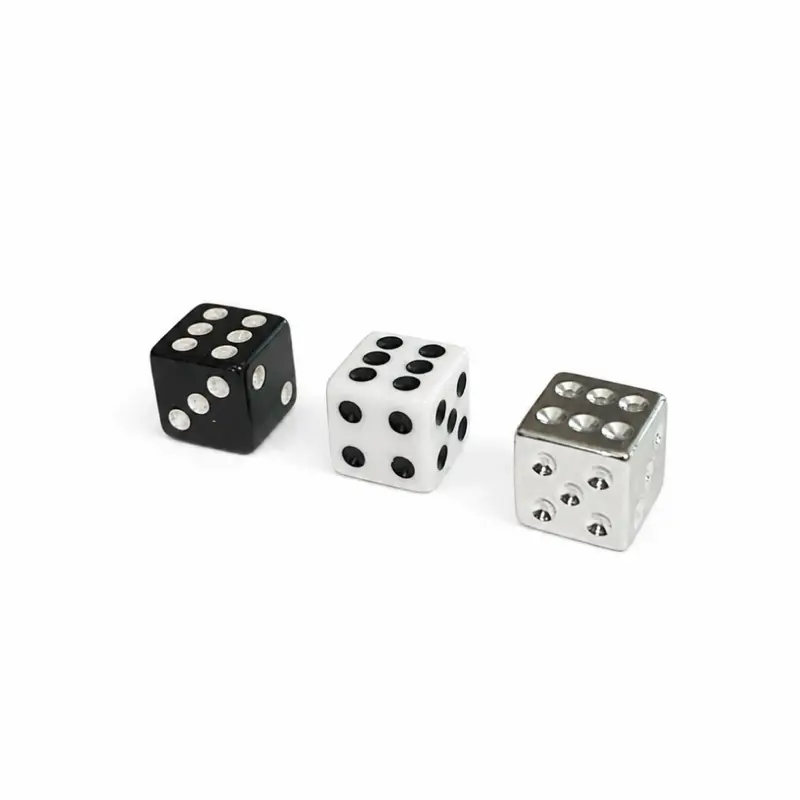 4pc Dice Valve Stem Covers for Car, Truck, Motorcycle Tire Accessories