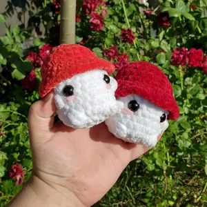 Crochet Mushroom Boys, Mushroom Plush, Mini Mushroom Plushies, Mushroom Desk Pet, Stress Ball, Anxiety Pet, Mushie Boy Plushies, Baby Mushroom