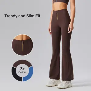AFZ Flex High Waisted Zip Front Flare Pants #TikTokShopHolidayHaul