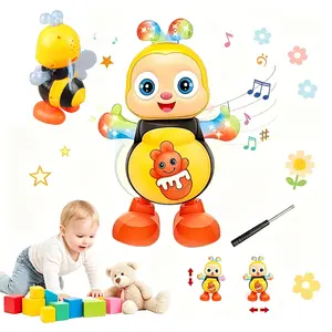 2026 New Dancing Bee Toy with Music & LED Lights Abejita Chiquitita Interactive Walking Toy for Baby Sensory Learning Gift for Boys Girls