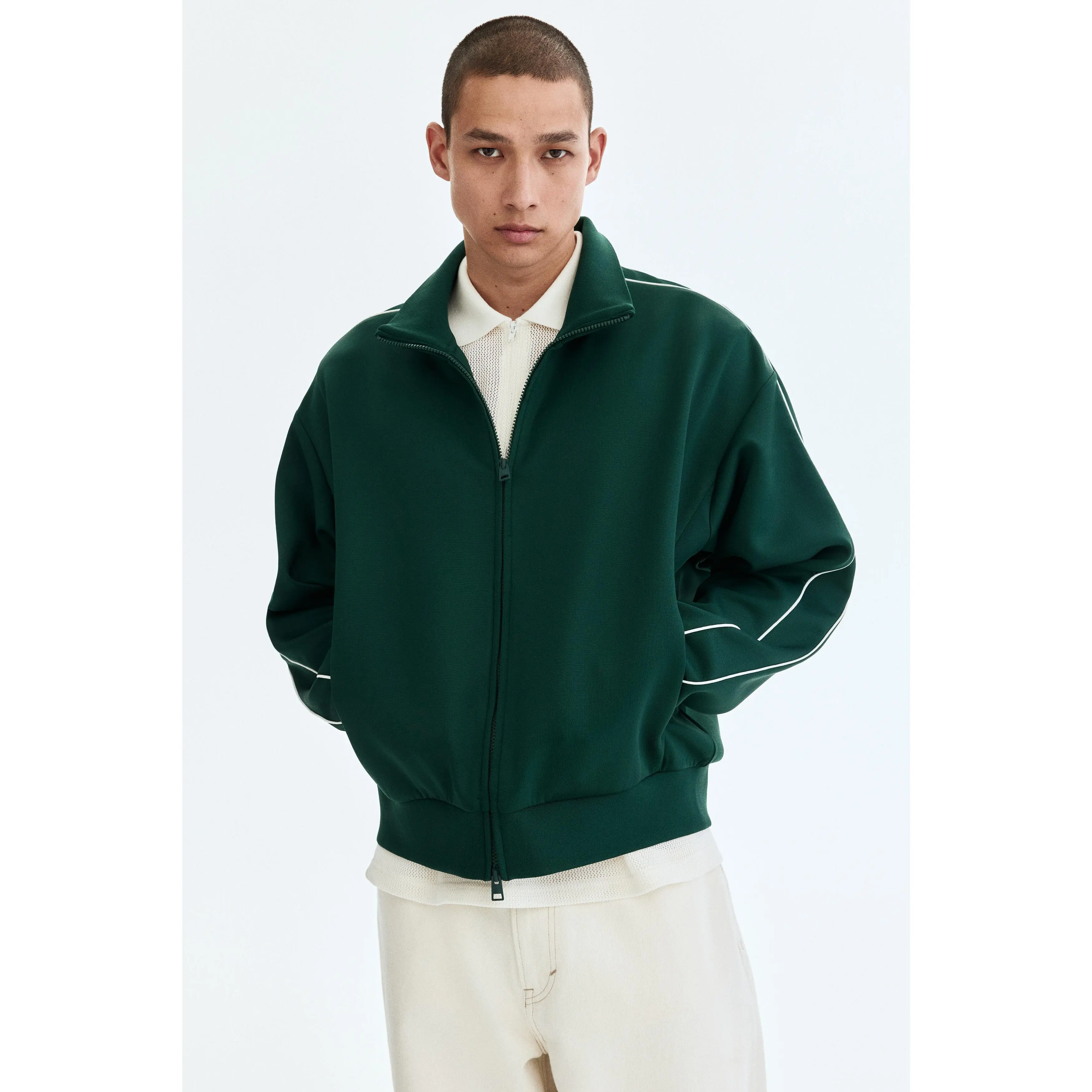 H&M Relaxed Fit Scuba track jacket