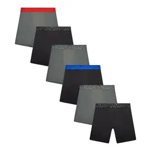 AND1 Men’s Flex Regular Leg Boxer Briefs, 6-Pack Underwear