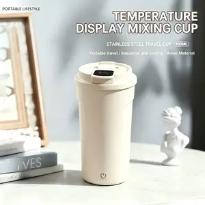 2026 New Food Grade Electric Mixer Cup Portable Sports Water Bottle Charging Version Automatic Soy Milk Maker Double Straw Coffee Cup for Gym Office