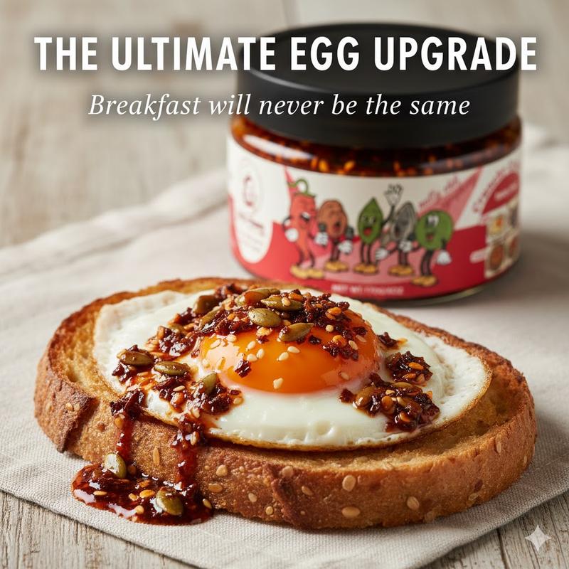 Crunchy Chili Oil Sauce – Bold Texture & Heat, Perfect for Dipping, Topping & Everyday Meals