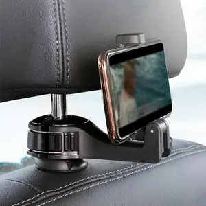 Car Seat Back Phone Hanging Rack, Multifunctional Car Seat Headrest Phone Holder, Solid Car Interior Accessories, Car Cellphone Mount