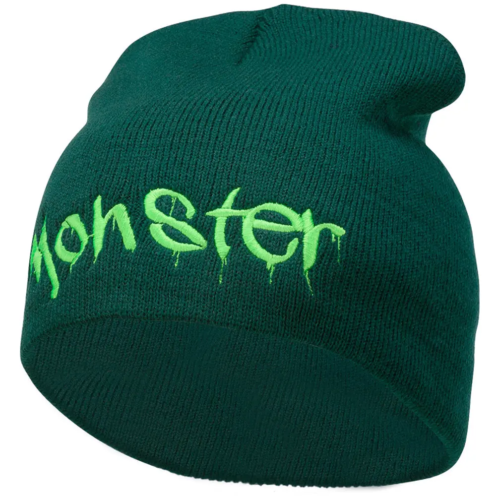 Monster Embroidered Short Beanie Monster Embroidered Short Beanie