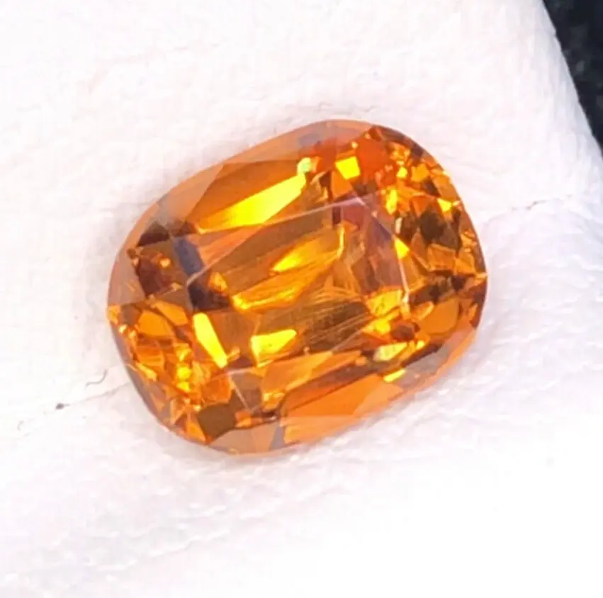 1.65ct Natural Imperial Zircon Stone - Precision Cut - Earthy Brown Brilliance - Rare VS Quality Semi-Finished Semiprecious Stone (WAV82)