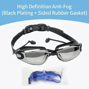 Anti-Fog UV Swim Goggles | Electroplated Mirror Lens, Adjustable Strap, Silicone Comfort Fit