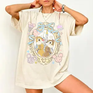 Chip And Dale Snack Shirt, Park Ice Cream Shirt, Magic Kingdom Castle Graphic Tee, Vacation 2026 Foodie Shirt For Family Trip