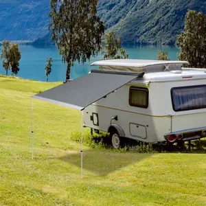 94 x 77 inch Canopy for Carside Awning,Rooftop Pullout Ripstop UPF50+ Side Awning, Reinforced Hinges & Poles for Jeep/SUV/Truck/Van only Roof