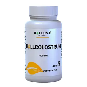 HALLCOLOSTRUM 1000 mg- Colostrum Supplement Dietary 60 capsules - Immune System Support - Gut Health - Colostrum Supplement - Hallusa Natural