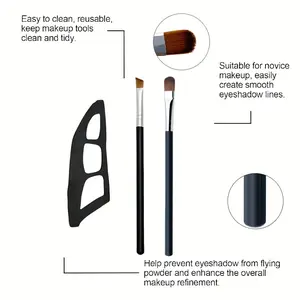[Special Eye Makeup] 2 Special Eyeshadow Brushes Eye Makeup Assistant | astrobabe eyeshadow stickers, eyeliner stencil, Quick Makeup Templates, Eyeshadow Molds, eyeliner makeup tool, eyeshadow tattoo, eyeshadow stencil, eyebrow stencils for