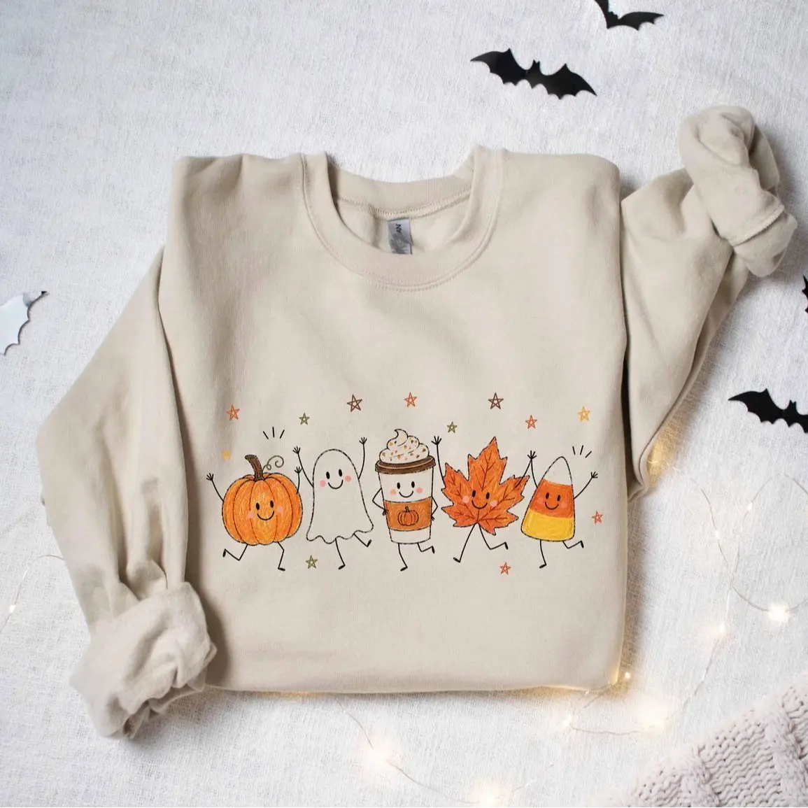 Halloween Coffee Sweatshirt, Cute Fall Shirt, Iced Coffee Lover Gift, Pumpkin Spice Latte T-Shirt, Spooky Season Drink Shirt, Autumn Tee