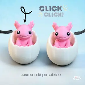 Axolotl Fidget Clicker – Cute Axolotl Keyboard Clicker