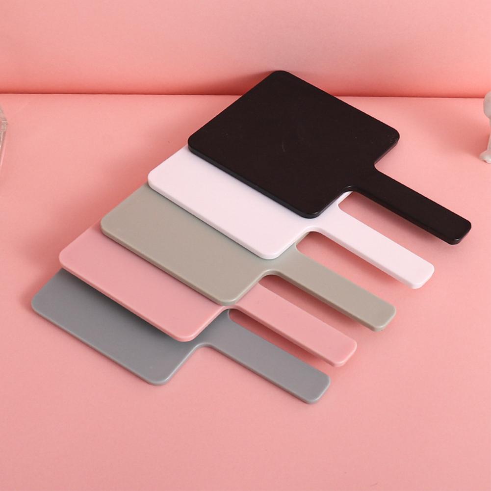 ADISEN Hand Mirror,2PCS emojil  7.87" L x 7.48" W Salon Barber Hairdressing Handheld Mirror Square Black Handheld Makeup Mirror Gold Rich High Quality Mirror for Makeup Small Portable Salon Barber Hairdressing Vanity Cosmetic Mirror for Travel, Home,