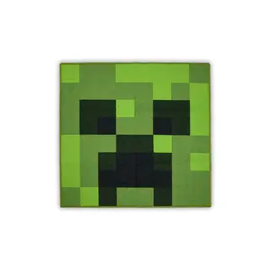 Minecraft Creeper Area Rug | Creeper Minecraft Rug | 39-Inch Square Area Rug