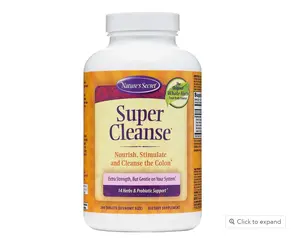 Natural Whole Herb Whole Body Detox, Super Detox Tablets - Gut and Colon Support, Gut Health and Vitamins, Caffeine Free, - 200 Tablets