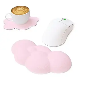 Mouse Cloud Wrist Rest - PU High Density Memory Foam with Non-Slip Base for Typing Pain Relief Cloud Shaped desktop  accessories gaming  room Ergonomic