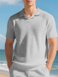 Ellis Icon Men's Polo Shirt, Casual Loose Breathable Solid Fabric, Moisture-Wicking Comfort, Available in Sizes S to 5xl