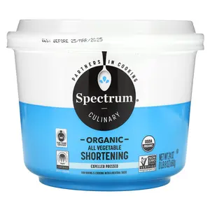 Spectrum Culinary Organic All-Vegetable Shortening, 24 oz (680 g)