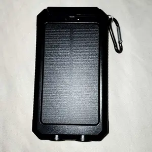 Product Review of 10000mAh Portable Solar Power Bank, Dual USB Output Port Waterproof Power Bank with LED Light, Solar Phone Charger Compatible with iPhone & Android #TOP PICKS from S**w