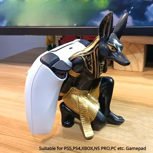 Upgraded Heavy Anubis God PS5 Handle Game Bracket, Suitable for PS5, PS4, Xbox, NS Pro, PC And Other Game Handles.Ps4 NS XBOX Action Figure Stand Sent As a Gift for Boyfriend Universal Game Handle Display